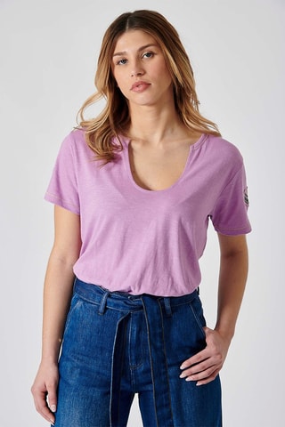 T-shirt en coton biologique Fiona - Lavande