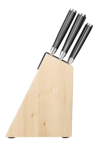 Bloc en bois de bouleau de 5 pièces
