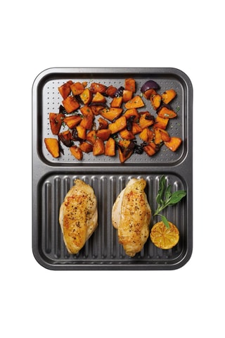 Plaque de cuisson 2 en 1 - 39 x 31 x 1,5 cm