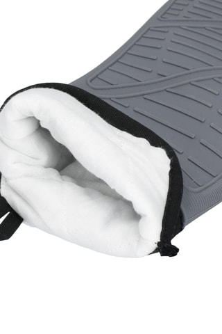 Luvas de cozinha em silicone - Cinzento