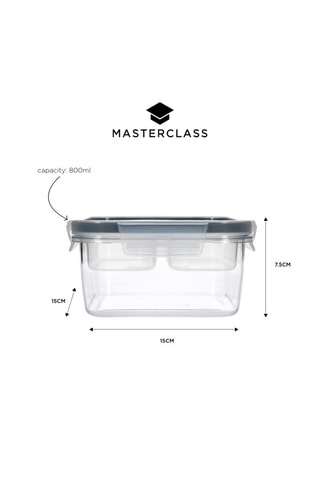 Caixa de conservação em plástico sem BPA - 15 x 15 x 8 cm