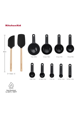Ensemble de pâtisserie en silicone et bambou - 11 pièces