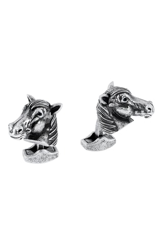 Boutons de manchette ornés de cristaux de Swarovski - Argenté - Argenté