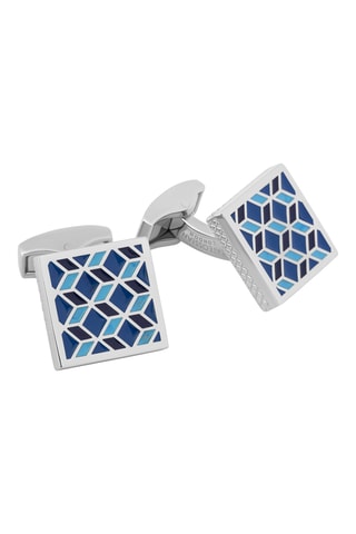 Boutons de manchette - Bleu - Bleu