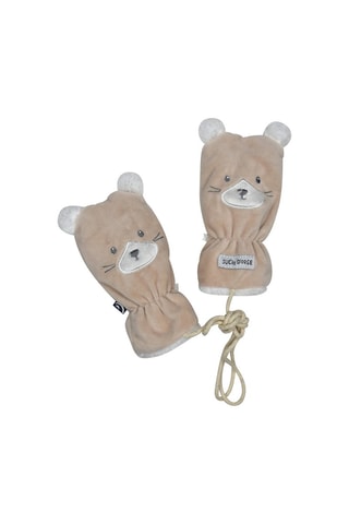 Moufles à oreilles - Beige