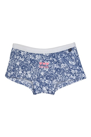 3 shortys - Blanc, fuchsia et bleu marine