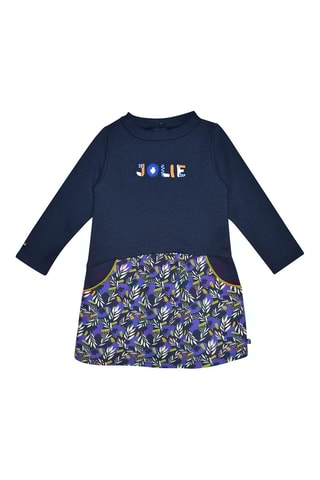 Robe trompe-l’œil - Bleu marine