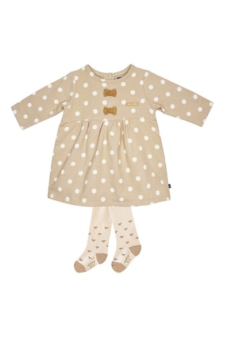 Robe et collant Ilona Beige