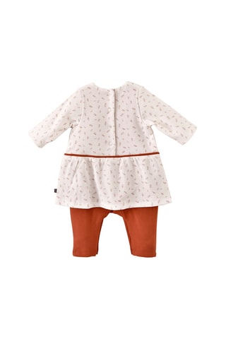 Robe trompe-l’œil - Beige