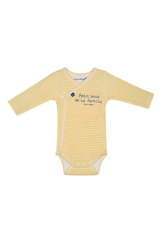 2 bodys Jasper - Jaune et blanc