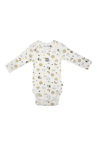 3 bodys Idan - Beige et blanc