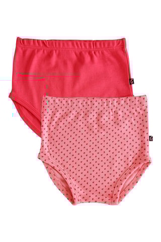 2 culottes Aicha - Rose et rouge