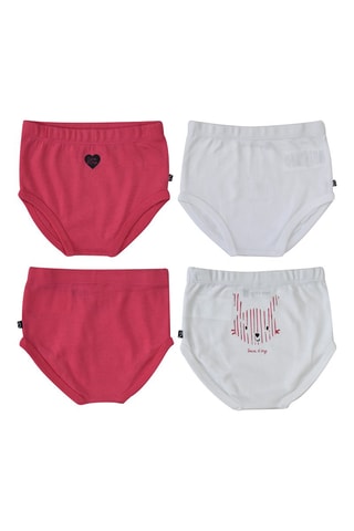 2 culottes - Fuchsia et blanc