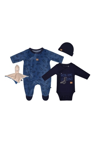 Ensemble de naissance 4 pièces Idy - Bleu marine