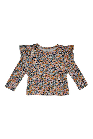 T-shirt - Orange et bleu marine