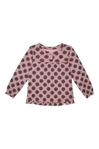 Blouse - Rose clair et bordeaux