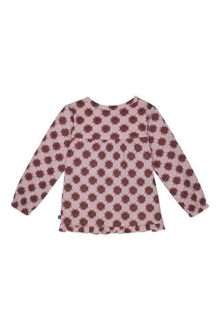Blouse - Rose clair et bordeaux