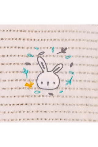 Combirobe en coton biologique - Beige et moutarde