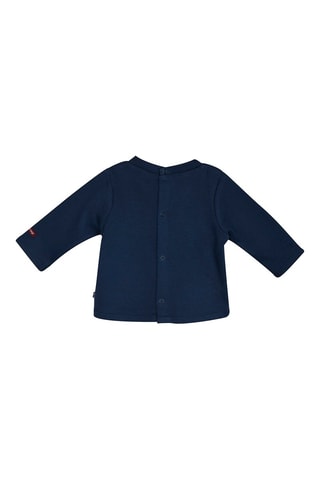 Salopette et t-shirt - Bleu marine et beige