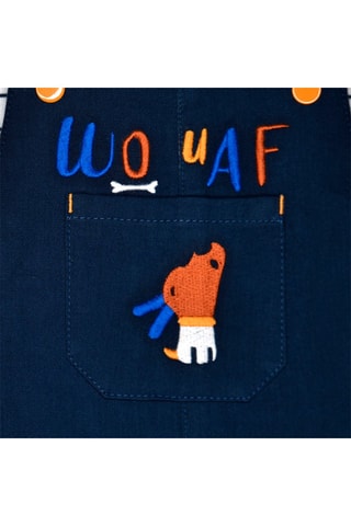 Salopette et t-shirt -  Bleu