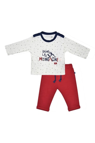 T-shirt et pantalon Jaouad Rouge et blanc