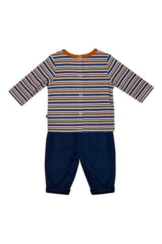 T-shirt et pantalon -  Bleu et marron