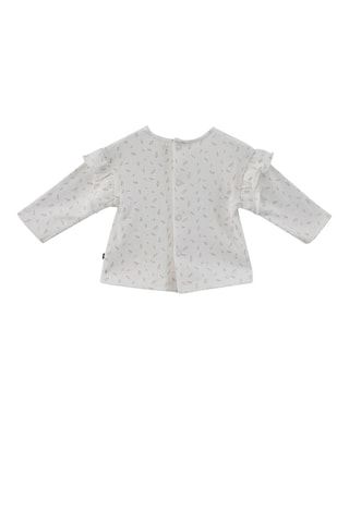 T-shirt et robe-salopette en jean - Ecru et bleu marine
