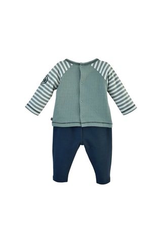 T-shirt et pantalon Diego - Vert et bleu marine
