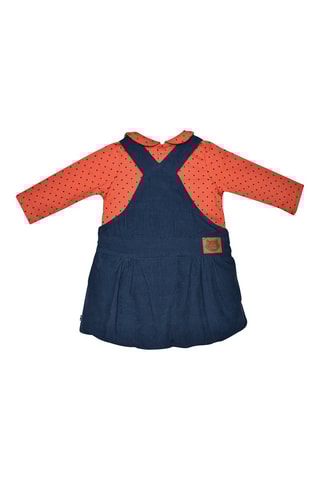 T-shirt et robe Iseult Bleu marine et terracotta