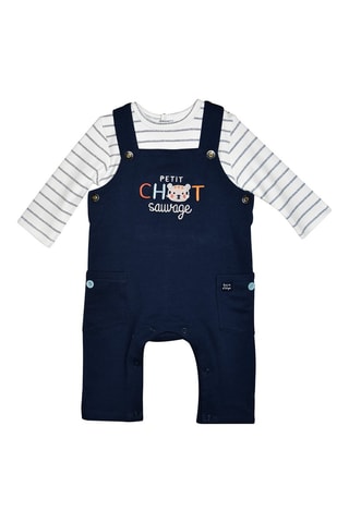 T-shirt et salopette Jeson Bleu marine