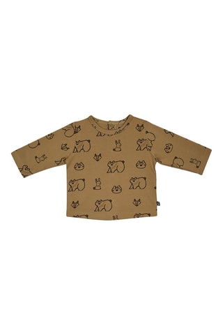 T-shirt et salopette Ivan Marron