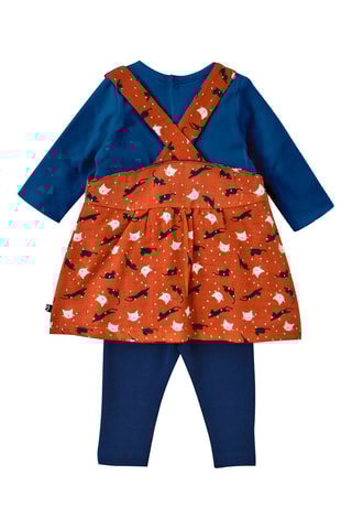 Ensemble 3 pièces Beate - Blanc et bleu roi
