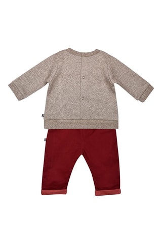 Pantalon et sweat - Rouge et gris