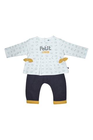 Pantalon et t-shirt - Anthracite et blanc