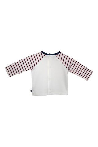 Salopette et t-shirt - Bleu marine et blanc