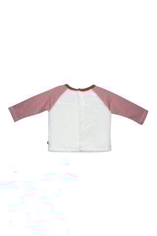 T-shirt et pantalon - Blanc et rouge brique