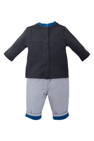 Sweat et pantalon - Gris et bleu