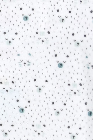 Grenouillère - Blanc et vert d'eau