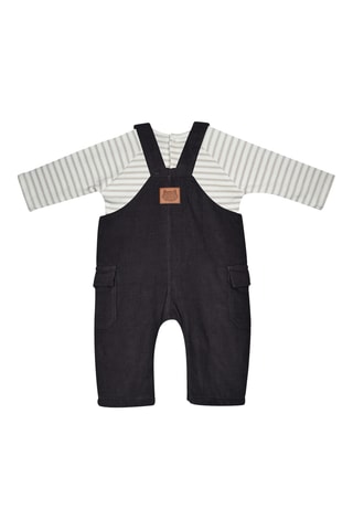 T-shirt et salopette - Anthracite