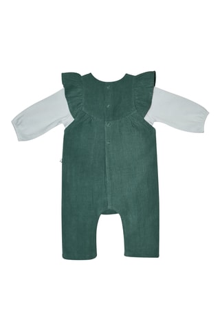 T-shirt et salopette - Blanc et vert