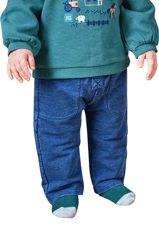 Ensemble 3 pièces - Vert foncé et bleu foncé