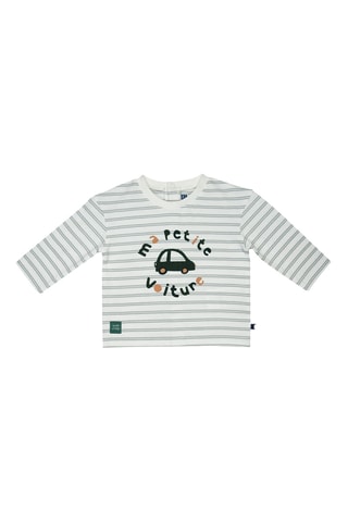 T-shirt et pantalon - Blanc et vert foncé