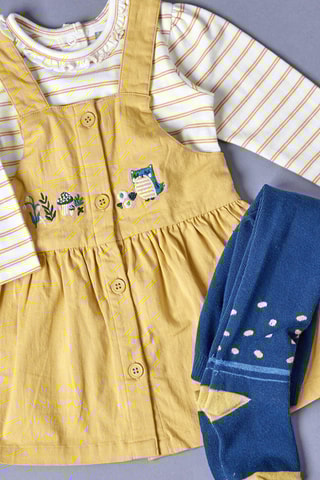 Robe et t-shirt - Jaune