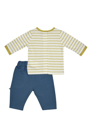 T-shirt et pantalon - Blanc et bleu marine
