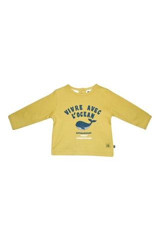 T-shirt et pantalon - Jaune et bleu marine