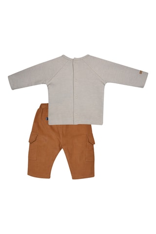 T-shirt et pantalon - Marron et gris