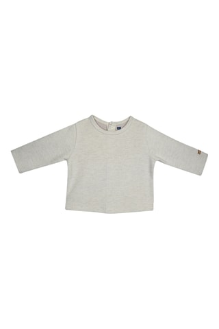 T-shirt et salopette - Marron et écru