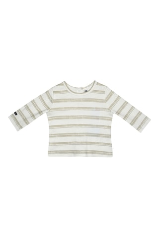 Salopette et t-shirt - Bleu marine et écru