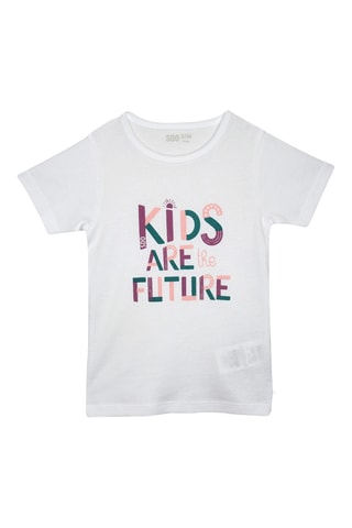 2 t-shirts - Blanc et vieux rose