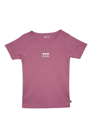 2 t-shirts - Blanc et vieux rose
